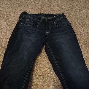 Silver Jeans Women's Dark Indigo Straight Leg Jeans